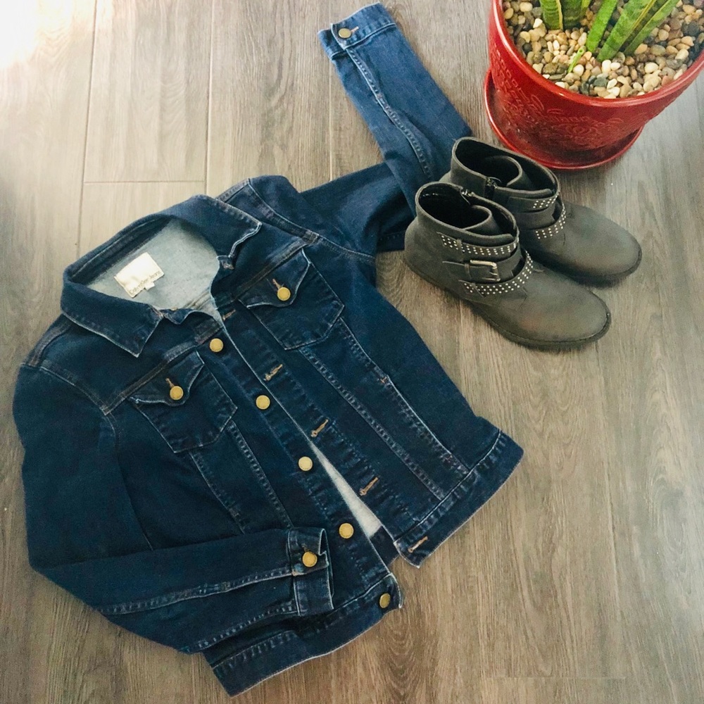 Calvin Klein Jean Jacket, Dark Wash, Size M